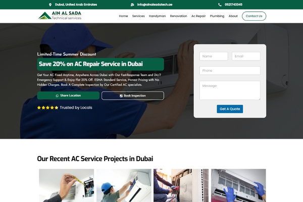 Handyman Website Design